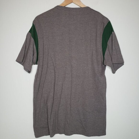 Green Bay Packers Short Sleeve Tee Logo Majestic L Grey T-Shirt - Picture 5 of 5